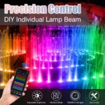 NATPOW RGB LED Unterwasserbeleuchtung – Teichlicht mit Bluetooth APP & Fernbedienung IP68 – Bild 6