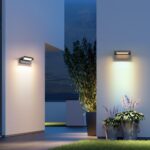 KUKAK 22W LED Wandleuchte Aussen mit 350° Schwenkpanel – IP65 Aussenlampe für Garten & Terrasse – Bild 6