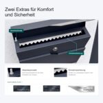 Metzler® Briefkasten Anthrazit mit Zeitungsfach – Personalisiert mit Lasergravur – Bild 15