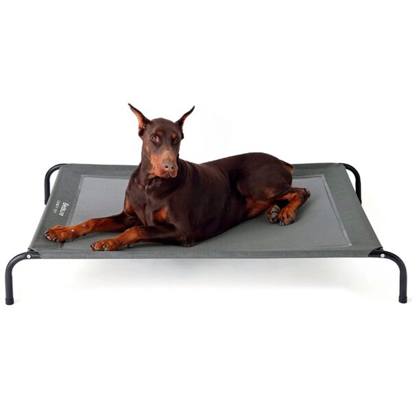 BEDSURE Erhöhtes Hundebett Grosse Hunde 124x80 cm – Outdoor Hundeliege für Garten & Camping