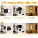 GuKKK 2er Set LED Wandleuchte mit Bewegungsmelder – Akku Wandlampe 3000K Warmweiß – Bild 8