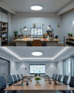 Combuh LED Deckenleuchte 48W – 4320 Lumen Flach Rund für 25-35 m² Kaltweiß – Bild 8