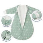 Duomiaomiao Baby Schlafsack 2,5 Tog mit abnehmbaren Ärmeln – Winterschlafsack aus 100% Baumwolle – Bild 7