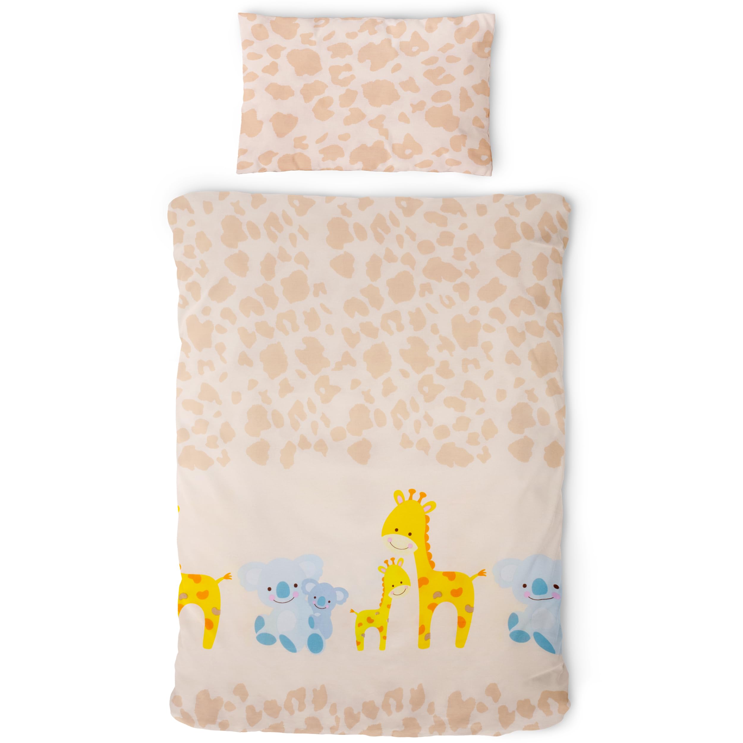 Gräfenstayn® Kinderbettwäsche 2-tlg. Set mit Reissverschluss – Bio-Baumwolle für Babys