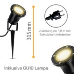 SSC-LUXon KARI LED Gartenstrahler mit Erdspieß – IP65 Außenleuchte mit 3 Lichtfarben – Bild 6