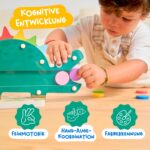 Nene Toys Hungriger Dino – Montessori Holzspielzeug mit Farb-Sortierspiel für Kleinkinder ab 2 Jahren – Bild 6