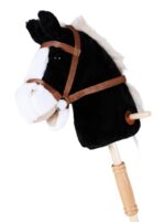 Knorrtoys Steckenpferd Blacky 95 cm – Hochwertiges Spielpferd mit Holzrädern für Kinder – Bild 9