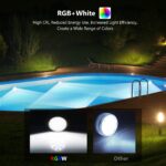 LyLmLe Magnetische LED Poolleuchte 15cm RGBW – 40h Laufzeit, IP68 Wasserdicht, 2er-Pack – Bild 5
