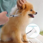 Bubuxy Fellschere für Hunde mit runder Sicherheitsspitze – Edelstahl Haustierschere – Bild 7