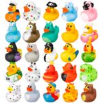 Halinuia 25er Set Bunte Gummienten – Sicheres Badespielzeug für Babys & Kinder