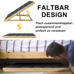 YRHome Hunderampe Holz klappbar 100x40cm – höhenverstellbar bis 100kg für Bett, Sofa & Auto – Bild 5