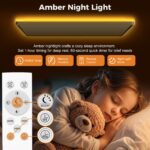slochi LED Deckenleuchte 58cm 32W 3000lm – Dimmbar mit 1800K Nachtlicht & Fernbedienung – Bild 2