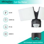 Oktaplex Cali Dos LED Strahler mit Bewegungsmelder – 40W, 3200 Lumen, IP65, Master-Funktion – Bild 5