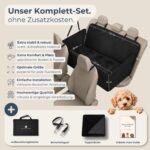 Fellgefährten Hundedecke Auto Rückbank – Rutschfeste Autoschondecke mit Polsterboden – Bild 6