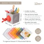 Taf Toys Pop-up-Tücherbox – Motorik-Spielwürfel mit 10 Tüchern für Babys ab 12 Monaten – Bild 3
