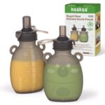 haakaa Happii Bear Silikon-Beutel 170 ml – Wiederverwendbare Babynahrungsbeutel für Pürees & Smoothies