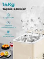FOHERE Eiswürfelmaschine Klein – 14 kg/24h, 9 Würfel in 5 Min, Selbstreinigung – Bild 3