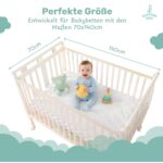 Babydecke 100x135 cm – Warme Kinderbettdecke mit Oeko-Tex Zertifikat für sicheren Schlaf – Bild 3