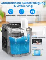 FZF Eiswürfelmaschine Kompakt – 9 Eiswürfel in 6 Minuten für Zuhause & Büro – Bild 4
