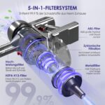 Authmic Akku Staubsauger Kabellos 45000Pa – Intelligente Reinigung für alle Böden – Bild 6