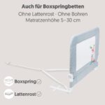 Interbaby Bettgitter 70 cm – Rausfallschutz klappbar für Kinderbetten 90–180 cm – Bild 7