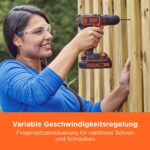 BLACK+DECKER 18V Akku-Bohrschrauber-Set – Komplettpaket mit 2 Akkus, Ladegerät & 80-teiligem Zubehör – Bild 5
