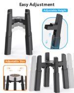 JUNSPOW Hundenapfständer mit verstellbarer Höhe & Breite – ergonomisch für mittlere & grosse Haustiere – Bild 4