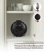 Cloer 6630 Crêpes-Maker 30 cm – Antihaftplatte mit Temperaturkontrolle & Zubehör – Bild 5