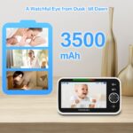HelloBaby Babyphone mit Kamera – 5 Zoll Monitor, WLAN-frei, 30h Akkulaufzeit – Bild 4