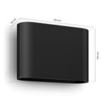 Philips Hue Dymera Wandleuchte – Intelligente LED Innen- & Aussenleuchte mit Farbsteuerung – Bild 3