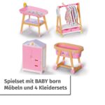 BABY born Minis Möbelset mit Kleiderschrank & Wickeltisch – Skandinavisches Kinderzimmer – Bild 3