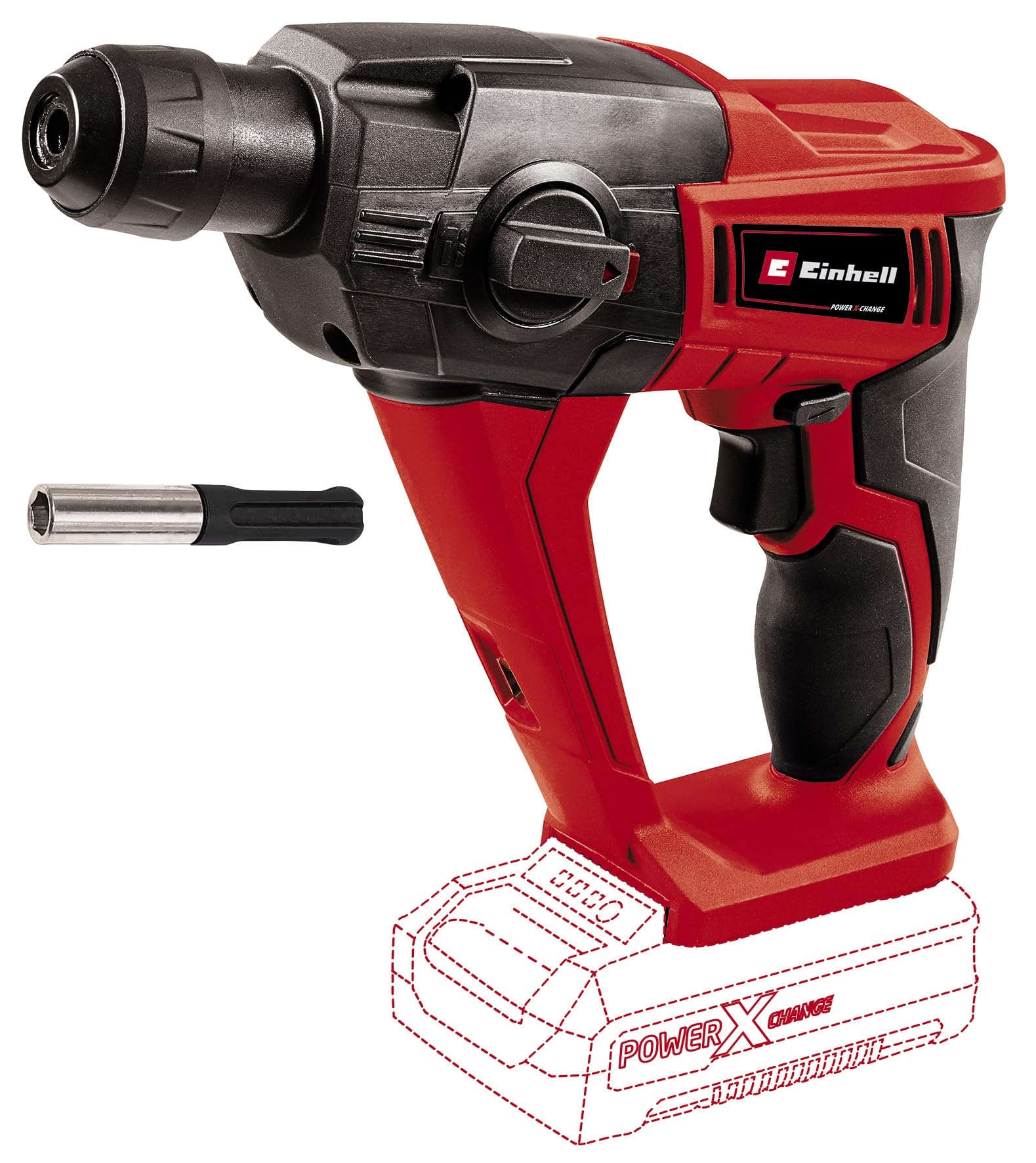 Einhell Akku-Bohrhammer TE-HD 18 Li Solo – Profi-Schlagbohrer für Beton & Mauerwerk