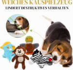 SHARLOVY Hunde Squeaky Spielzeug 12er Set – Plüsch Kauspielzeug für kleine Hunde & Welpen – Bild 5