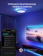 Lepro AI Smart Deckenlampe T1 – 24W, 1800lm, RGBCCT, dimmbar, IP44, WLAN – Bild 3