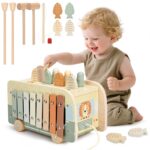 Vanplay 7 in 1 Montessori Holzspielzeug – Motoriktraining & musikalische Entwicklung ab 1 Jahr