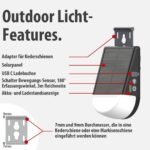 Brennenstuhl KL 300 AS Solar LED Wandleuchte – Bewegungsmelder & Akku für Camping – Bild 4