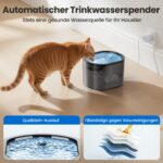 Evoliq 3L Automatischer Katzenfutterspender & 2,5L Wasserbrunnen – WiFi-App-gesteuert für bis zu 10 Mahlzeiten täglich – Bild 6