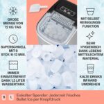Klarstein Eiswürfelmaschine – Profi Ice Maker mit 12 kg/24h & Selbstreinigung – Bild 2