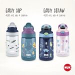 NUK Easy Straw Cup 420 ml – Auslaufsichere Trinkflasche mit Knopfdruck für Kinder ab 4 Jahren – Bild 9