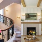 Gleonlux Wandleuchte Holz mit Stoffschirm – Retro Wandlampe E14 für Wohnzimmer & Flur – Bild 7