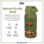 ion8 Kinder Trinkflasche 350ml – Auslaufsicher mit Einhandöffnung für unterwegs – Bild 5