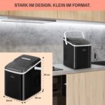 Klarstein Arctic Porter Eiswürfelmaschine – 12 kg/24h, Touch Control & Selbstreinigung – Bild 2