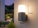 Trio Leuchten Hoosic Aussenwandleuchte Aluminium anthrazit – IP44 Spritzwasserschutz – Bild 3