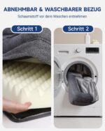 KSIIA Orthopädisches Hundebett 88x55x15cm für grosse Hunde – Waschbar & Wasserdicht – Bild 4
