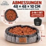 BALLONTE Schnüffelteppich 2-in-1 mit Leckerli-Beutel – Intelligenzspielzeug für alle Hunde – Bild 7