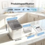 Gevi Eiswürfelmaschine Mini mit Selbstreinigung – 9 Eiswürfel in 6 Minuten für Zuhause & Büro – Bild 8