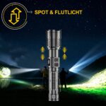 BEYSTE LED Taschenlampe 1000000 Lumen – Aufladbar USB-C, Zoombar, Wasserdicht für Outdoor – Bild 2