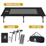 OneTigris Hundeliege Outdoor 130x70 cm – Erhöhtes Hundebett mit Aluminiumrahmen für Camping – Bild 5