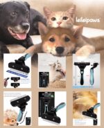 LeileiPaws Selbstreinigende Unterfellbürste (L) – Deshedding Tool für Hunde & Katzen – Bild 7