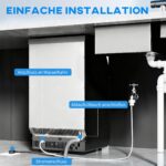 HOMCOM Kommerzielle Eiswürfelmaschine 45 kg/24H – LCD-Display & Selbstreinigung für Bar & Café – Bild 6